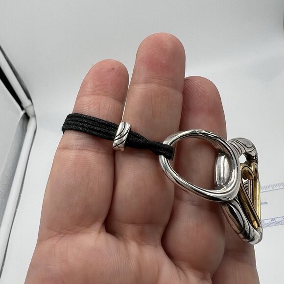 Brighton Two Tone Heart Bracelet Silver And  Gold Love Adjustable Style Charming - Picture 4 of 9